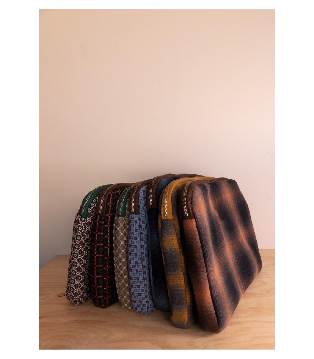 Perpetummobile Cartera Y Funda De Ordenador Cuadros Marrón