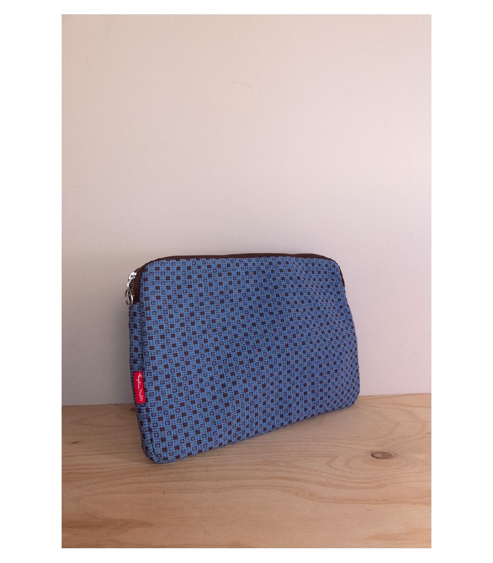 perpetummobile Cartera y funda de ordenador jacquard azul