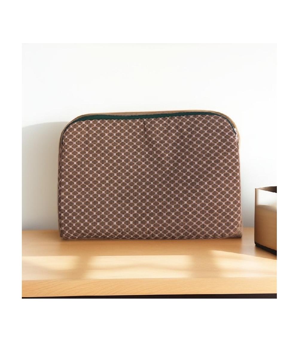 Perpetummobile Cartera Y Funda De Ordenador Jacquard Verde Sage