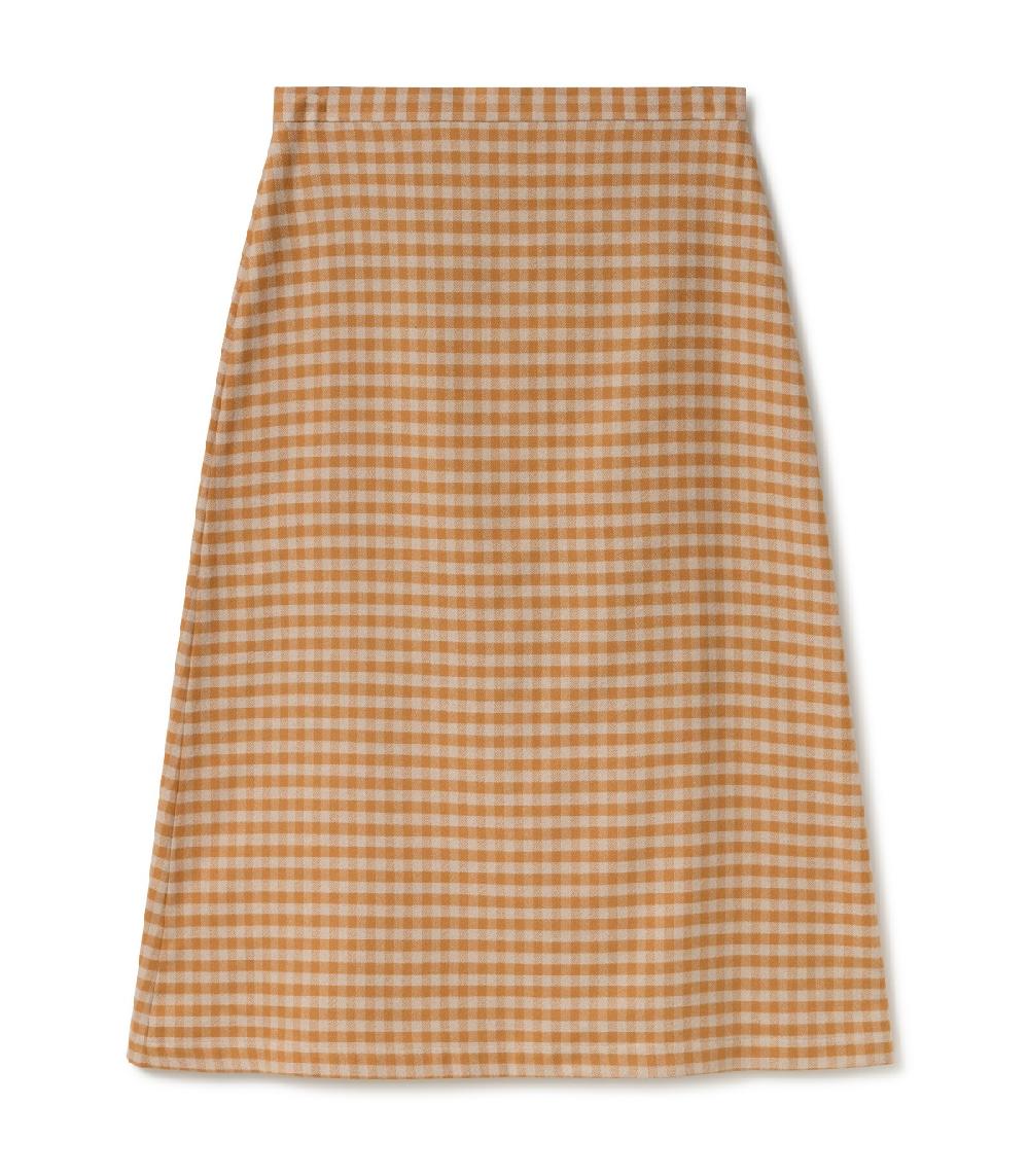 Perpetummobile Falda Pareo Cuadros De Vichy Mostaza