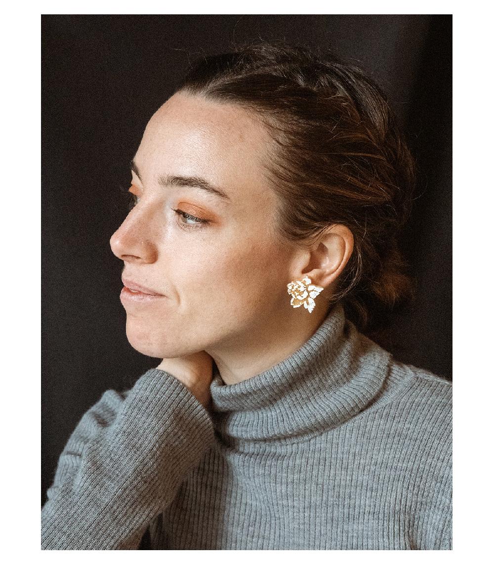 Perpetummobile Pendientes De Flor Regina Por MRLASPIUR