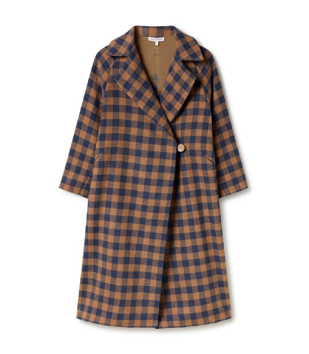 Perpetummobile Abrigo Miu Cuadros Vichy Azul