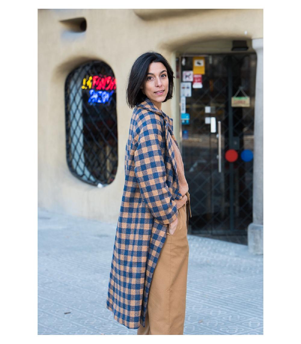 Perpetummobile Abrigo Miu Cuadros Vichy Azul