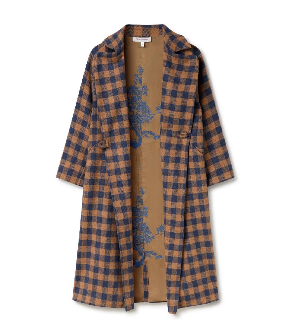 perpetummobile Abrigo Miu cuadros Vichy Azul