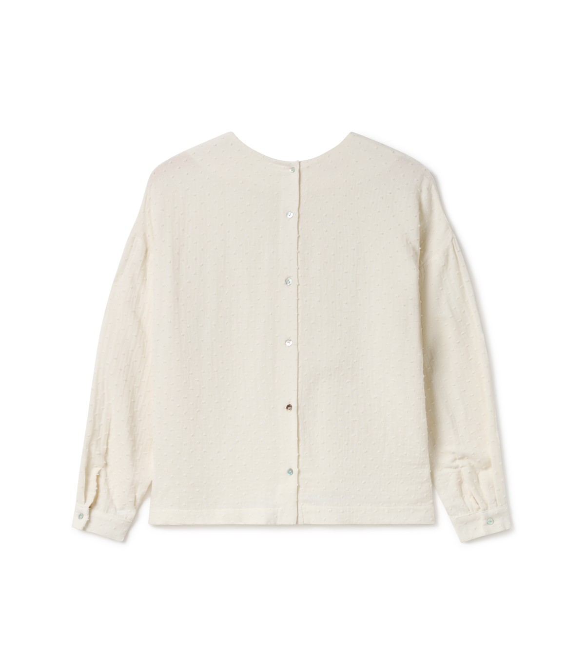 Perpetummobile Blusa Abotonada En La Espalda Cruda