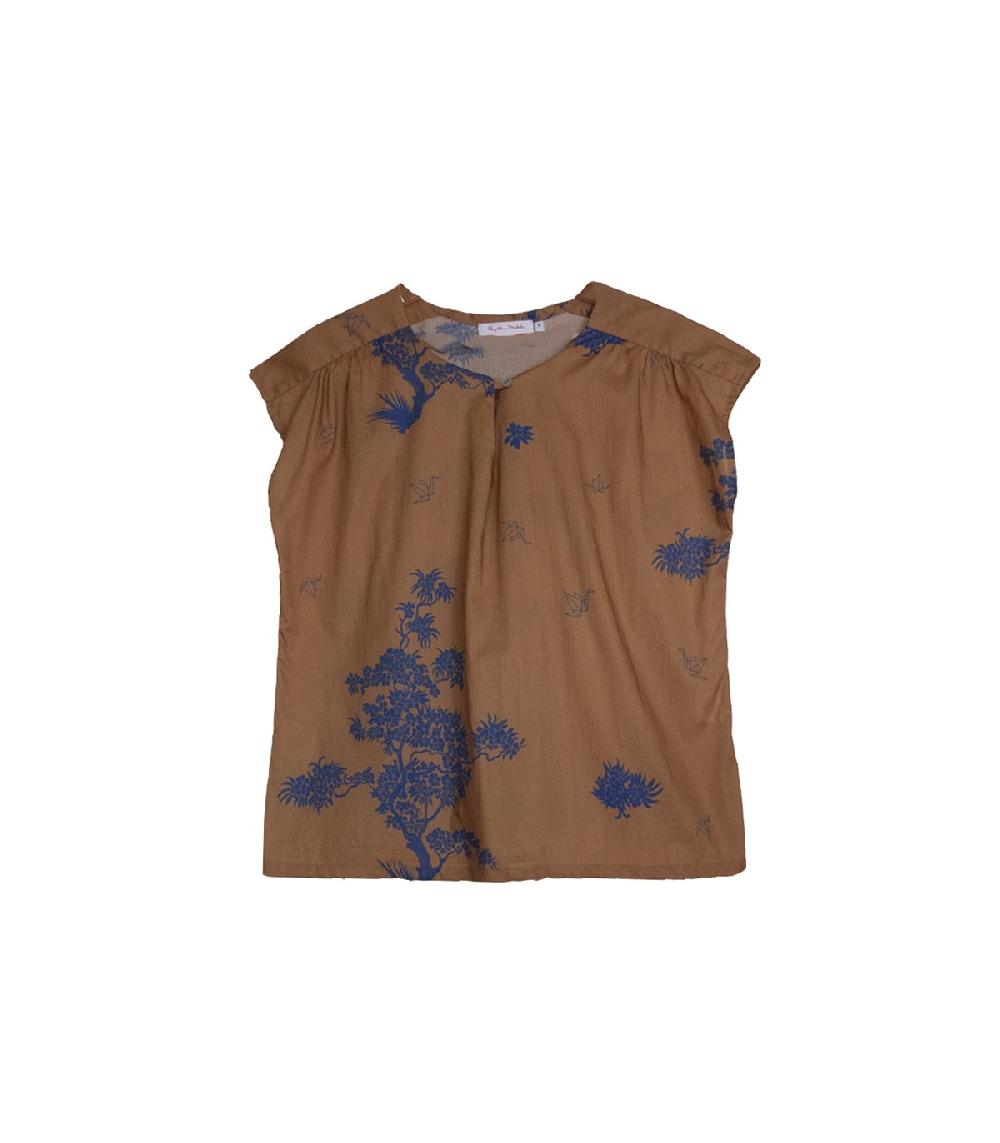 Perpetummobile Blusa Libanesa Japonesa Azul