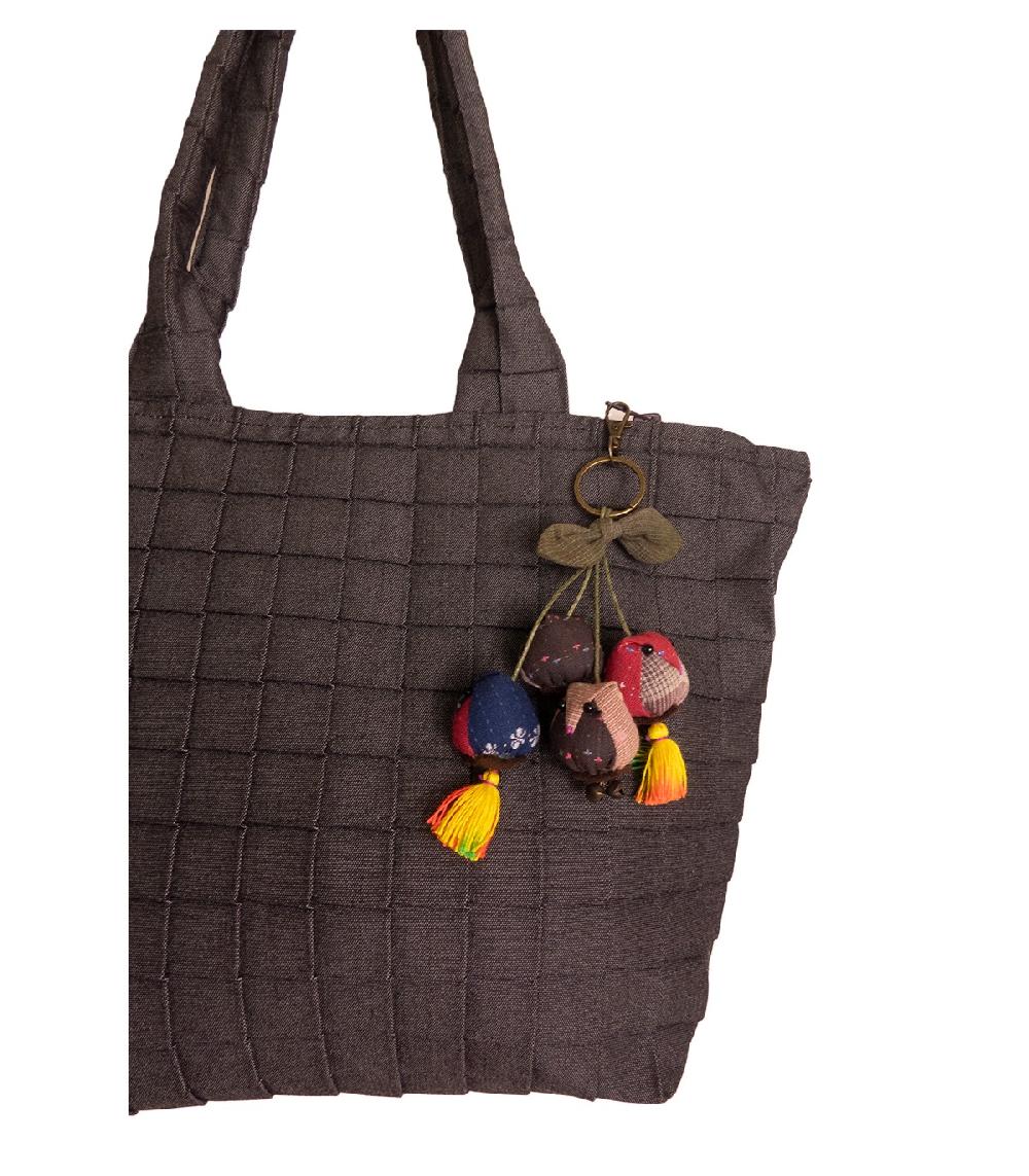 perpetummobile Bolsa capazo marrón plisada