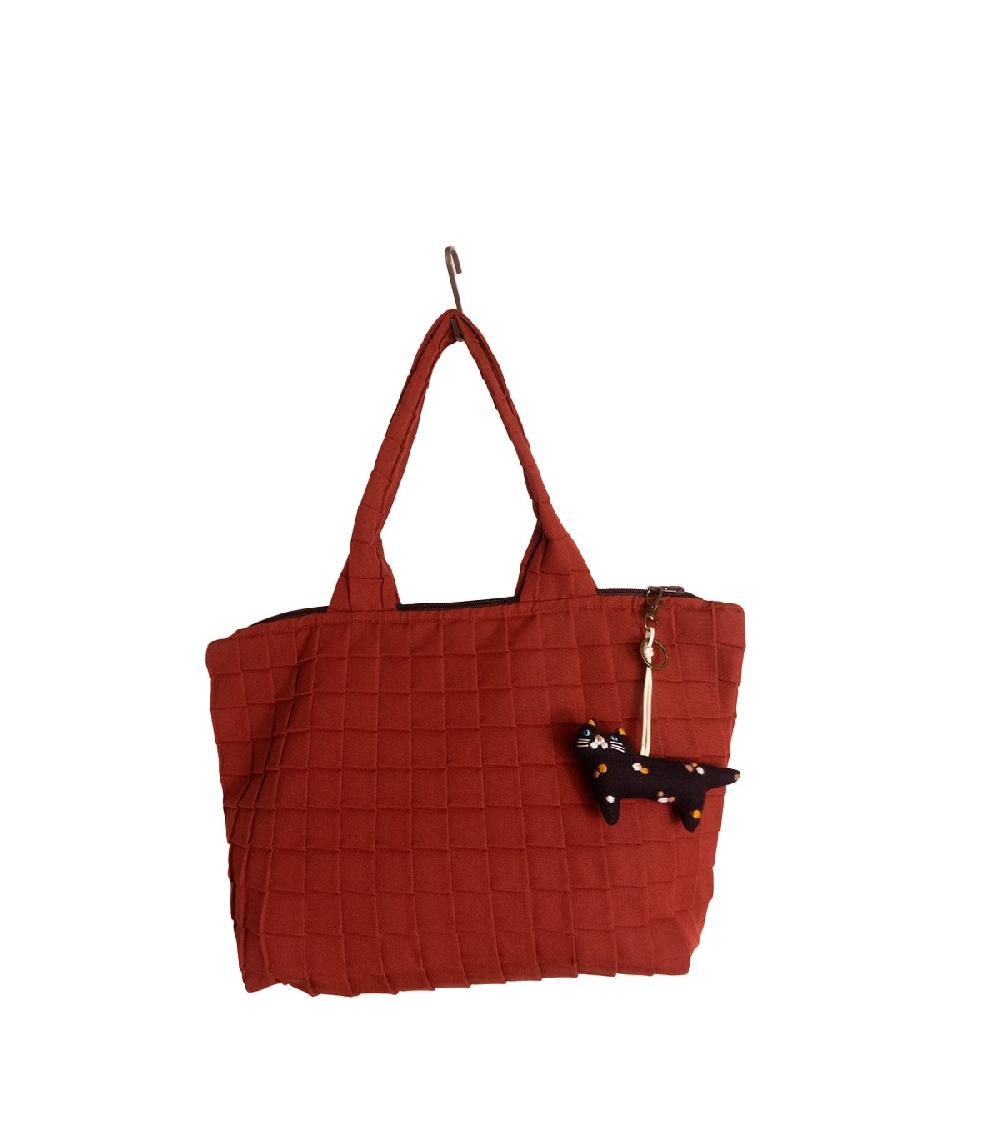 Perpetummobile Bolsa Capazo Teja Plisada