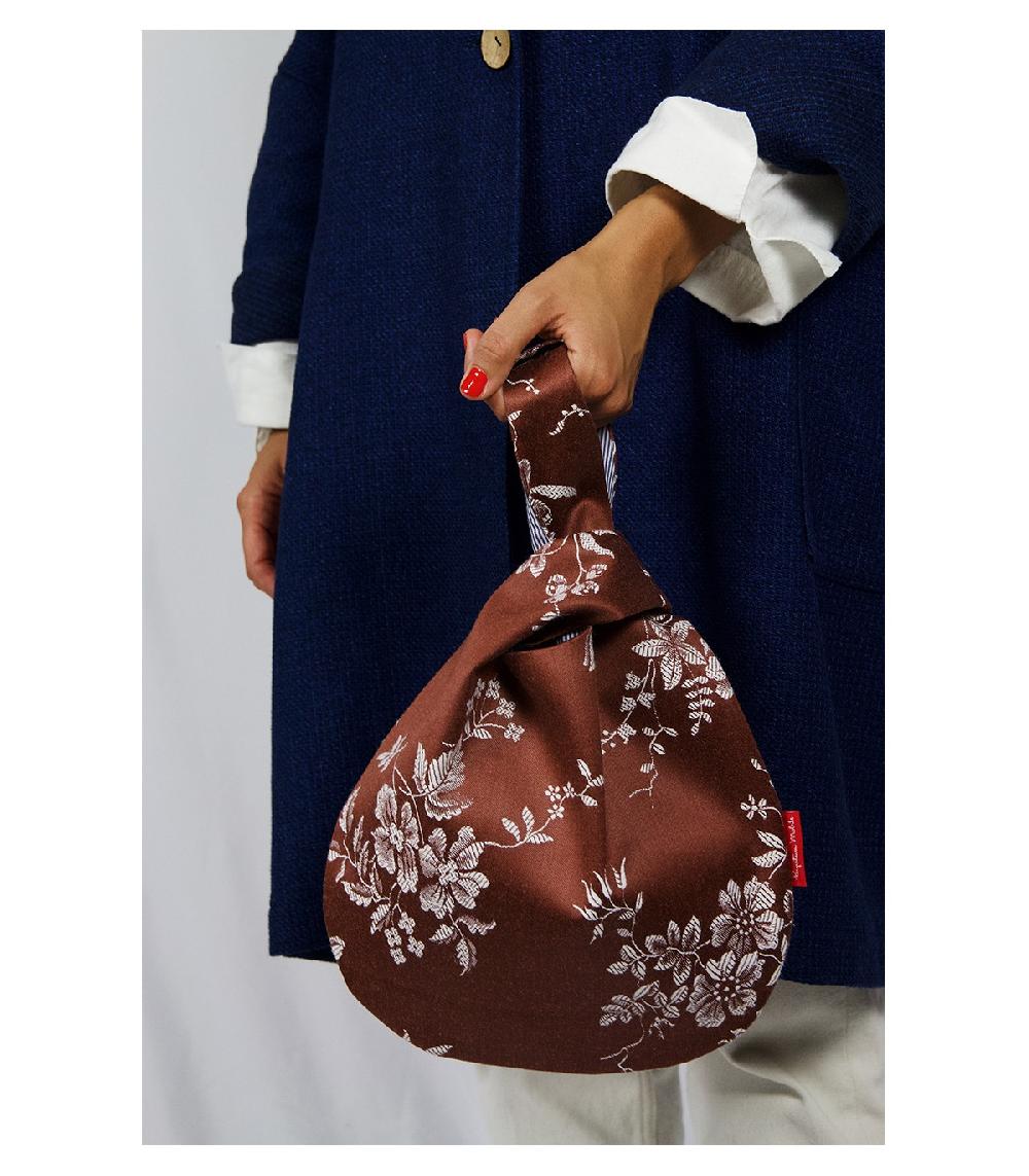 Perpetummobile Bolsito Nudo Japonés Marrón Flores