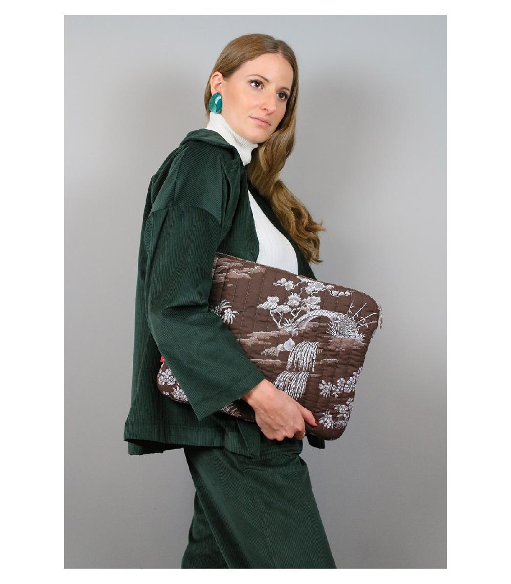 perpetummobile Cartera y funda de ordenador marrón