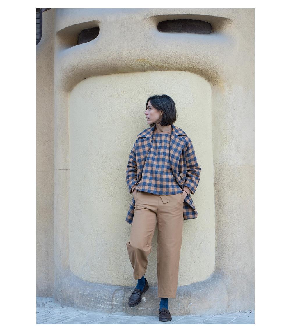 Perpetummobile Chaleco Teo Cuadro Vichy Azul