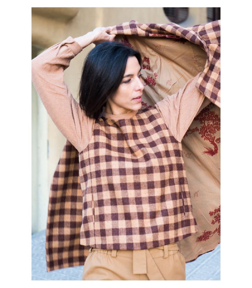 Perpetummobile Chaleco Teo Cuadro Vichy Marrón