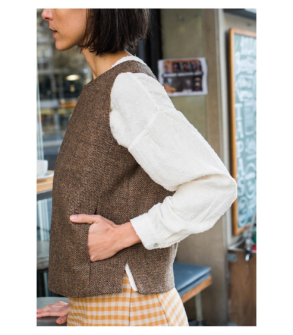 Perpetummobile Chaleco Teo Marrón Dorado