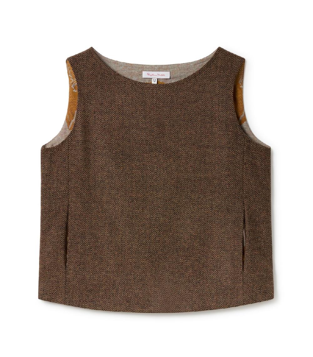 perpetummobile Chaleco Teo marrón dorado