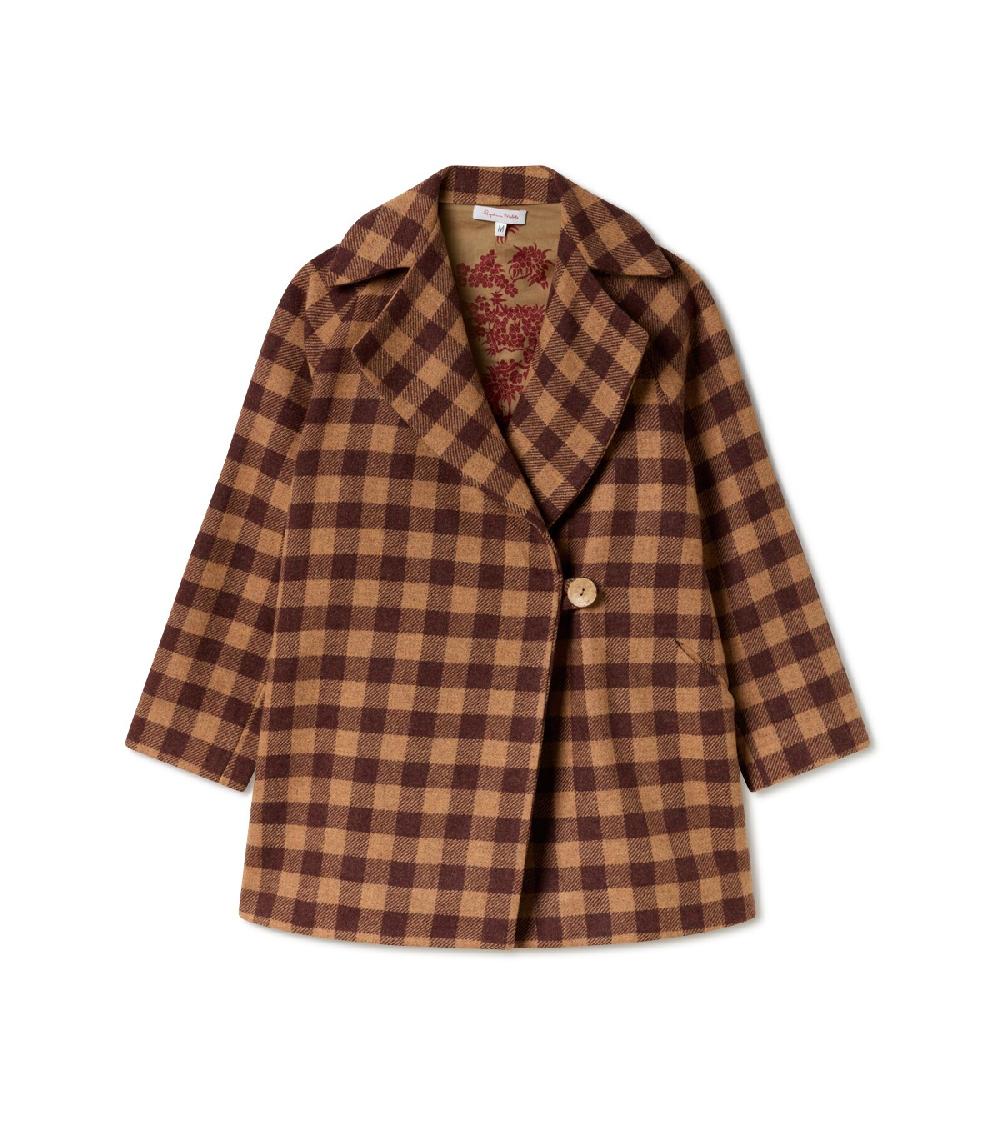 Perpetummobile Chaquetón MAE Cuadro Vichy Marrón