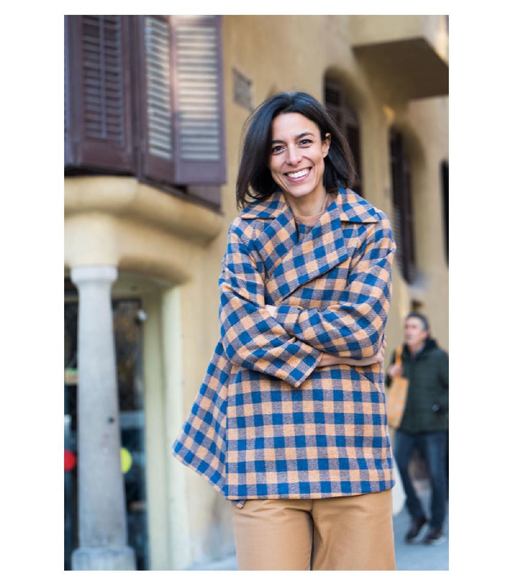 Perpetummobile Chaquetón MAE De Cuadro Vichy Azul