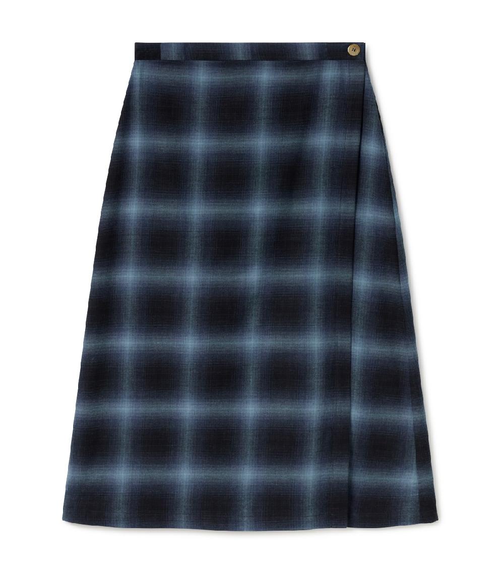 Perpetummobile Falda Pareo Cuadros Azul
