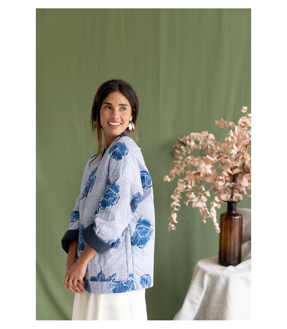 Perpetummobile Kimono AZUL Reversible Regina