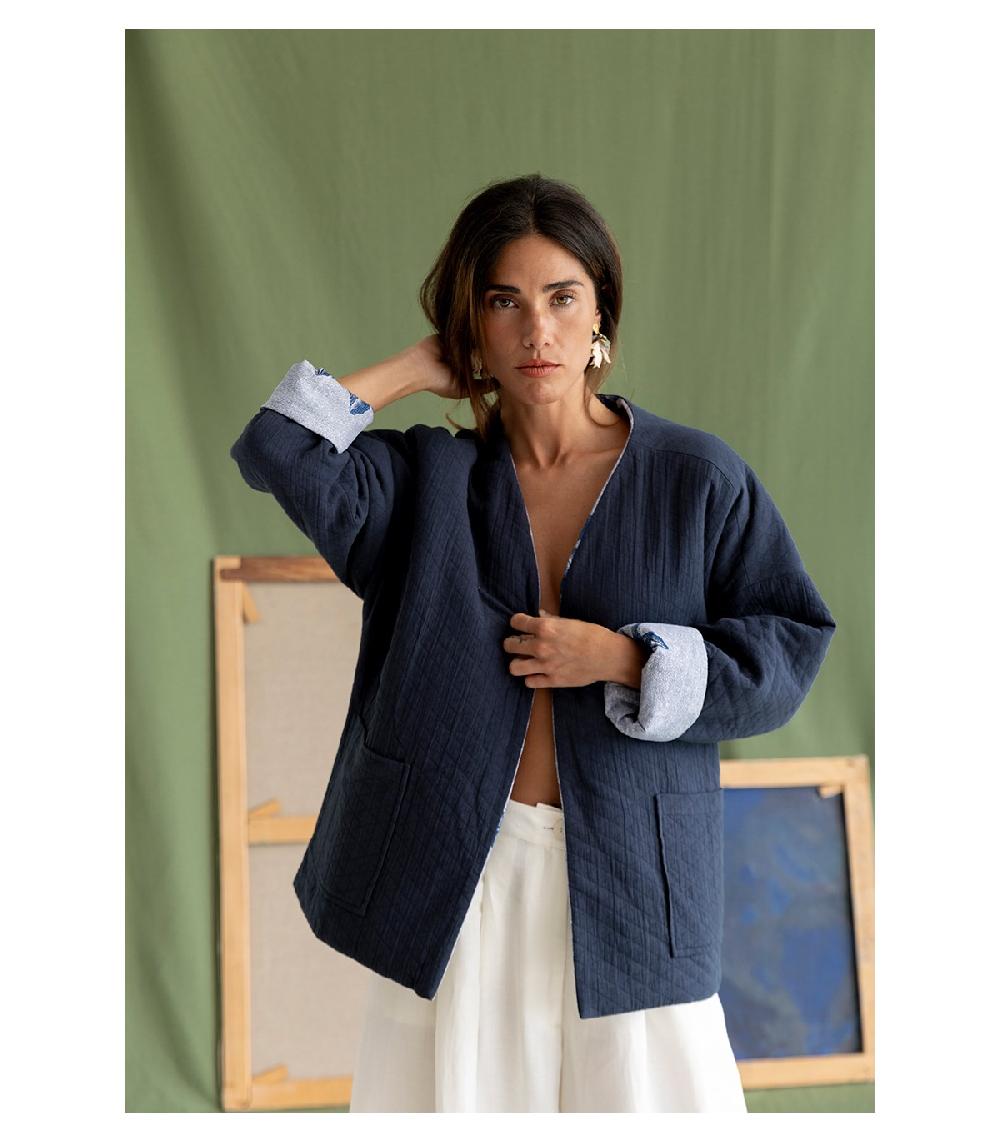 Perpetummobile Kimono AZUL Reversible Regina