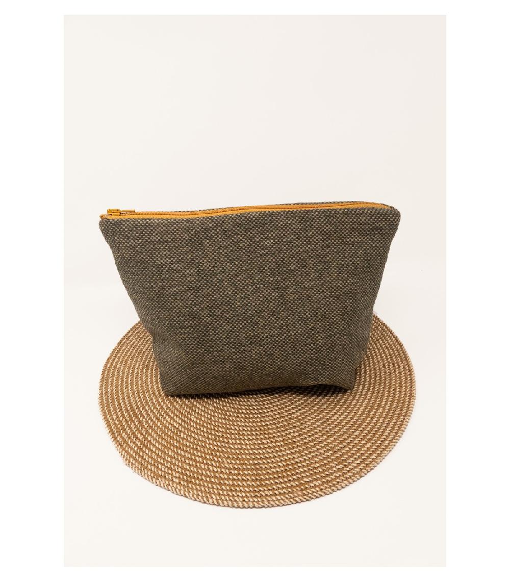 Perpetummobile Neceser De Paño De Lana Verde