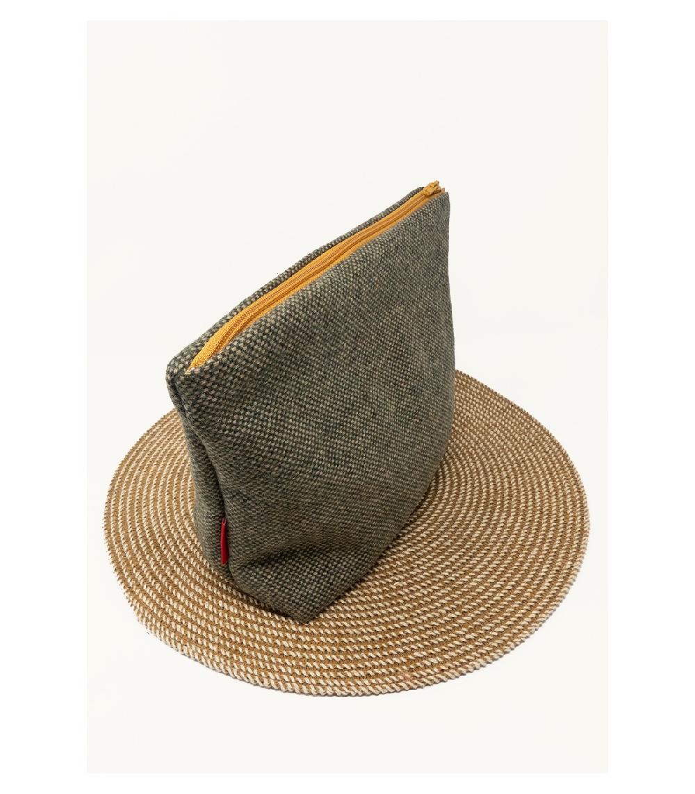 Perpetummobile Neceser De Paño De Lana Verde