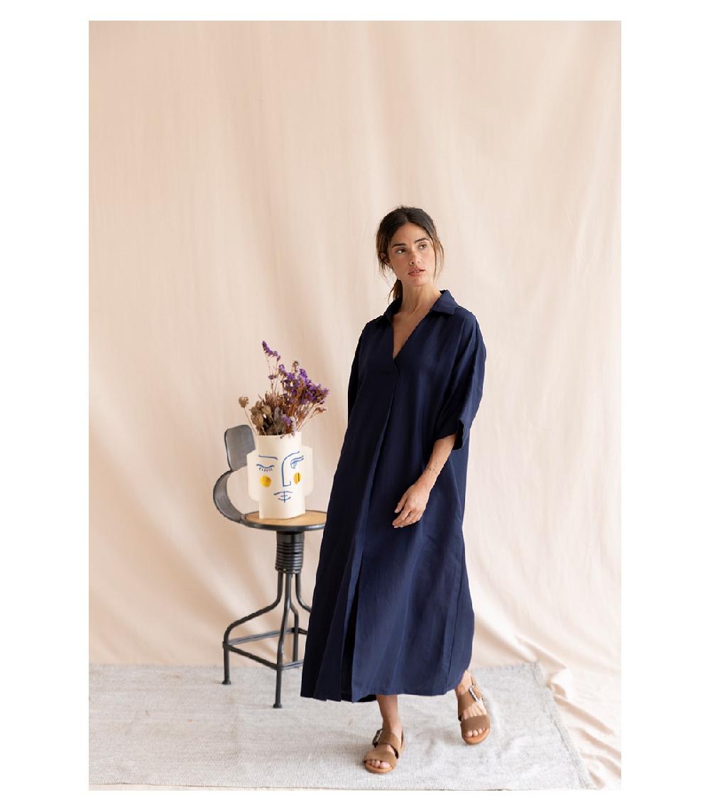 perpetummobile Vestido kaftán Tanis azul