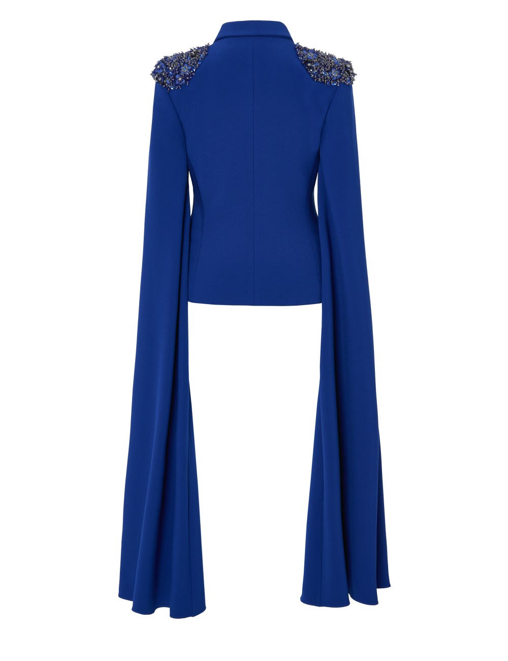 Pertegaz Blazer Entallada Con Mangas Capa Azul