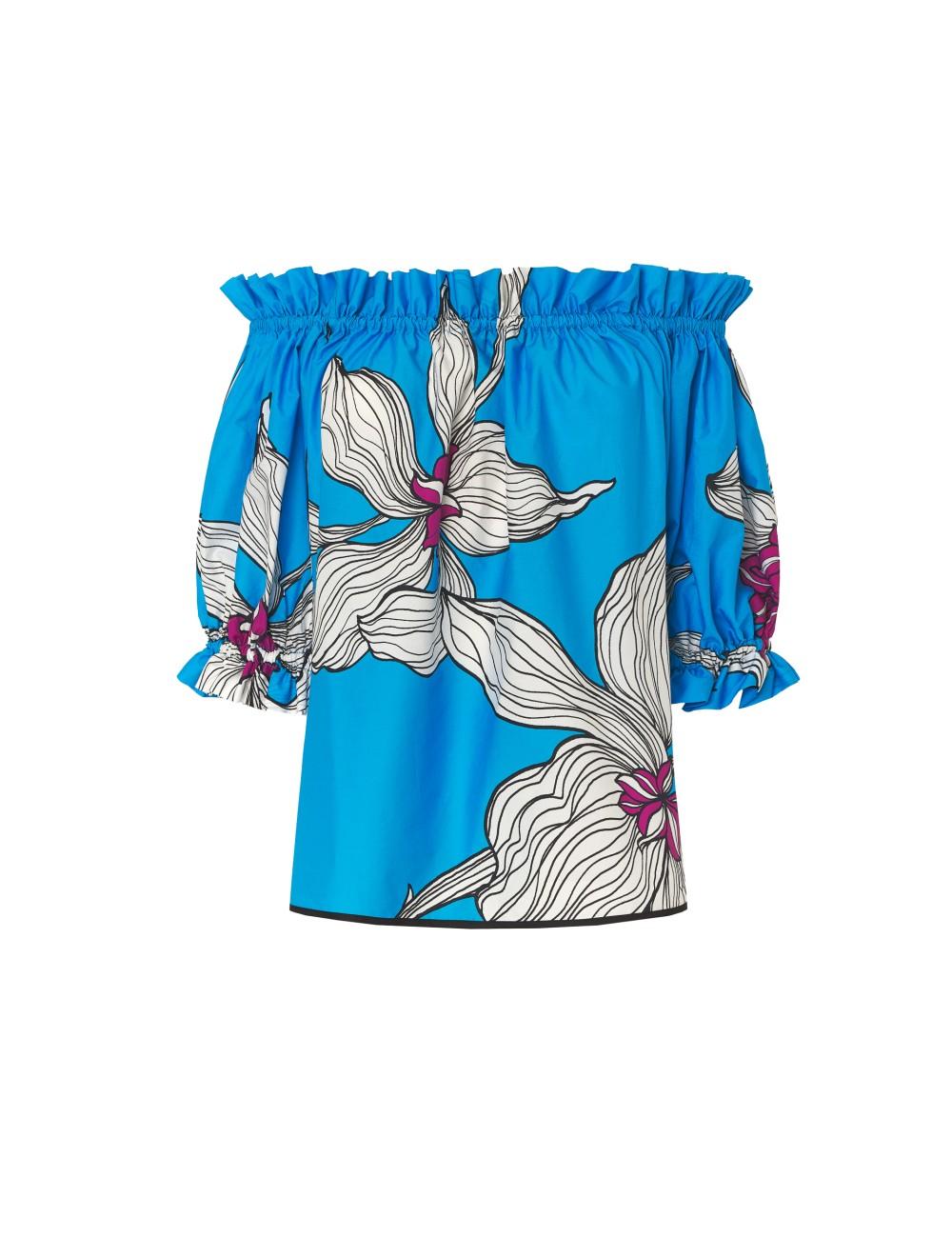 pertegaz Blusa estampada cuello barco