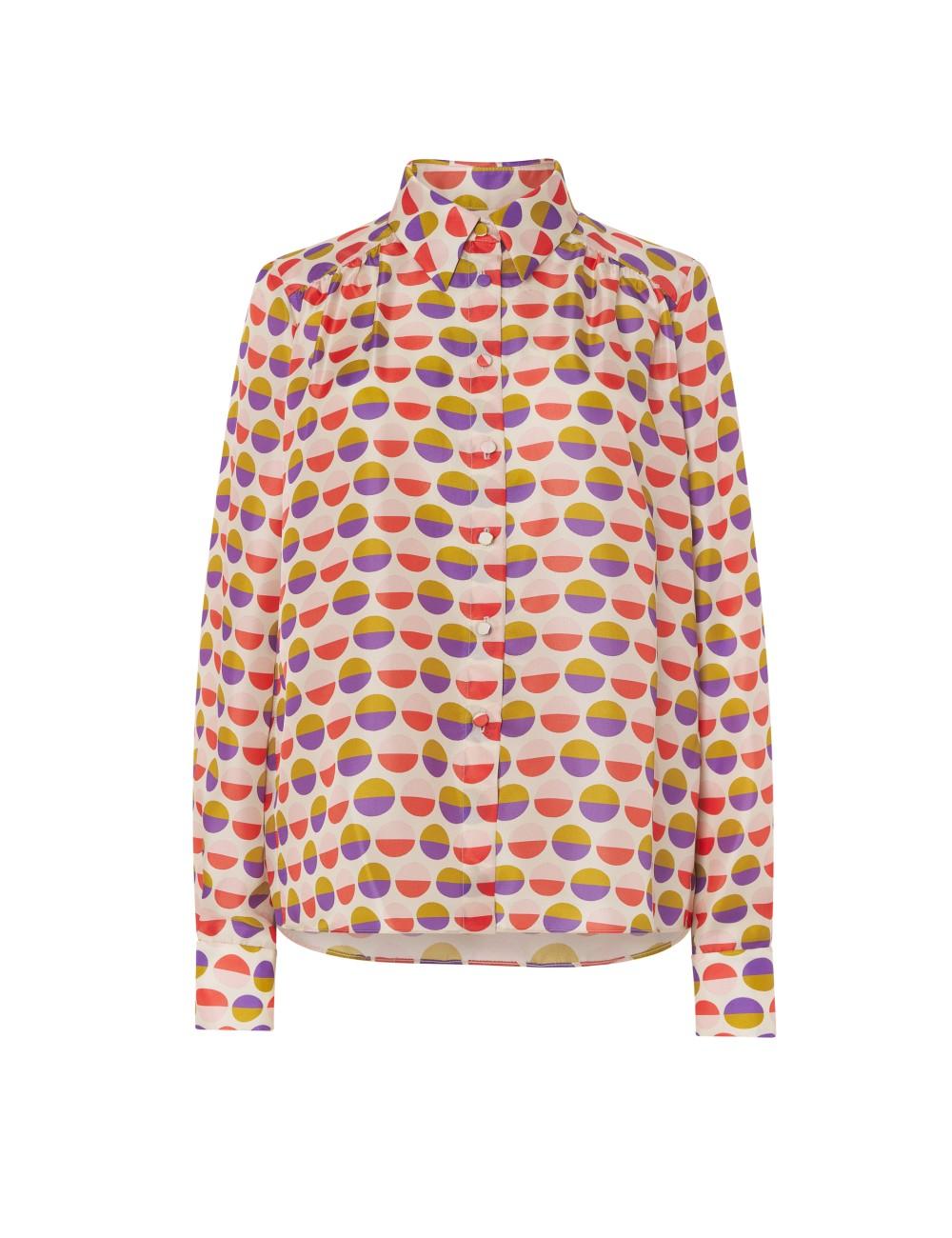 pertegaz Camisa lunares bicolor