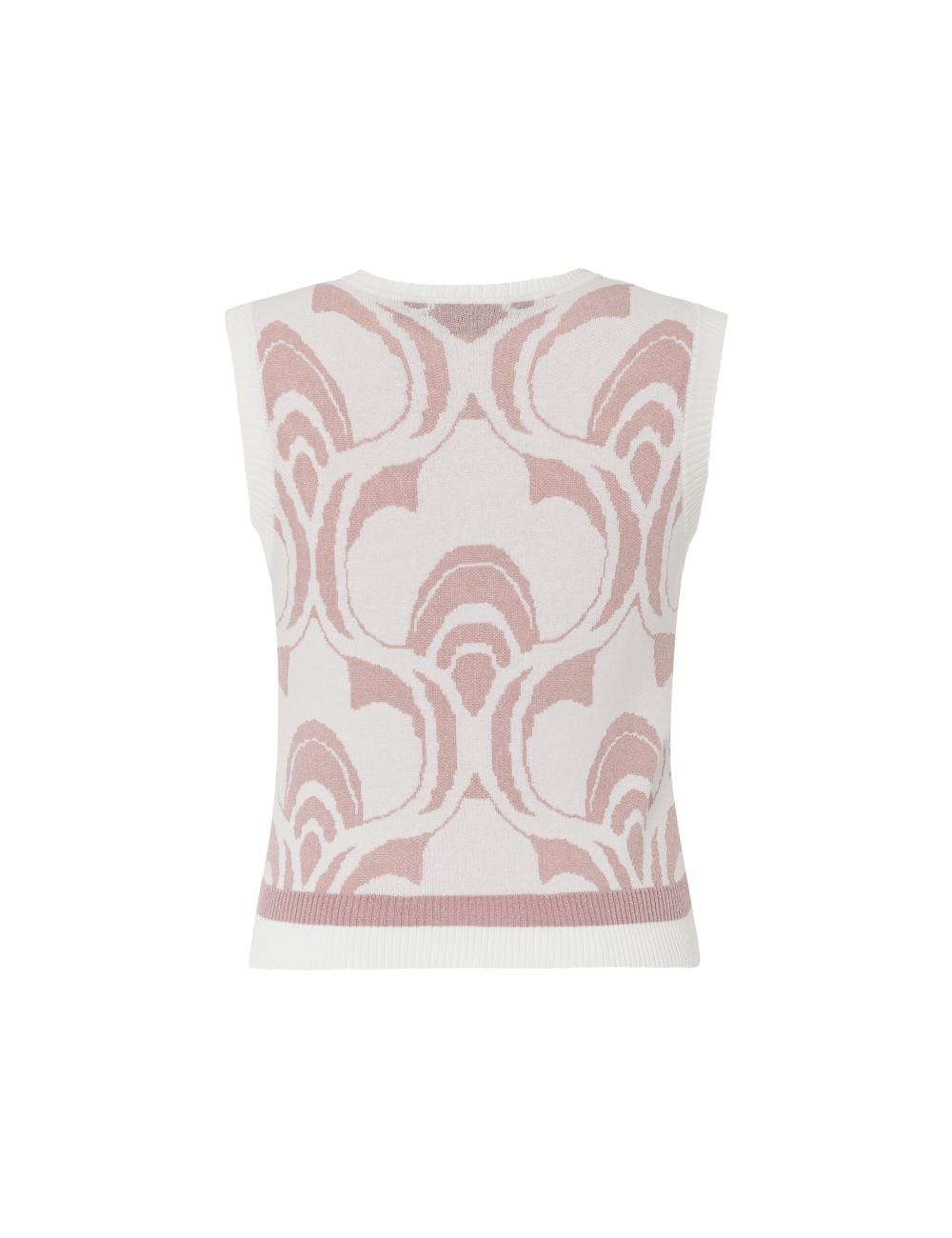 Pertegaz Chaleco Jacquard Print