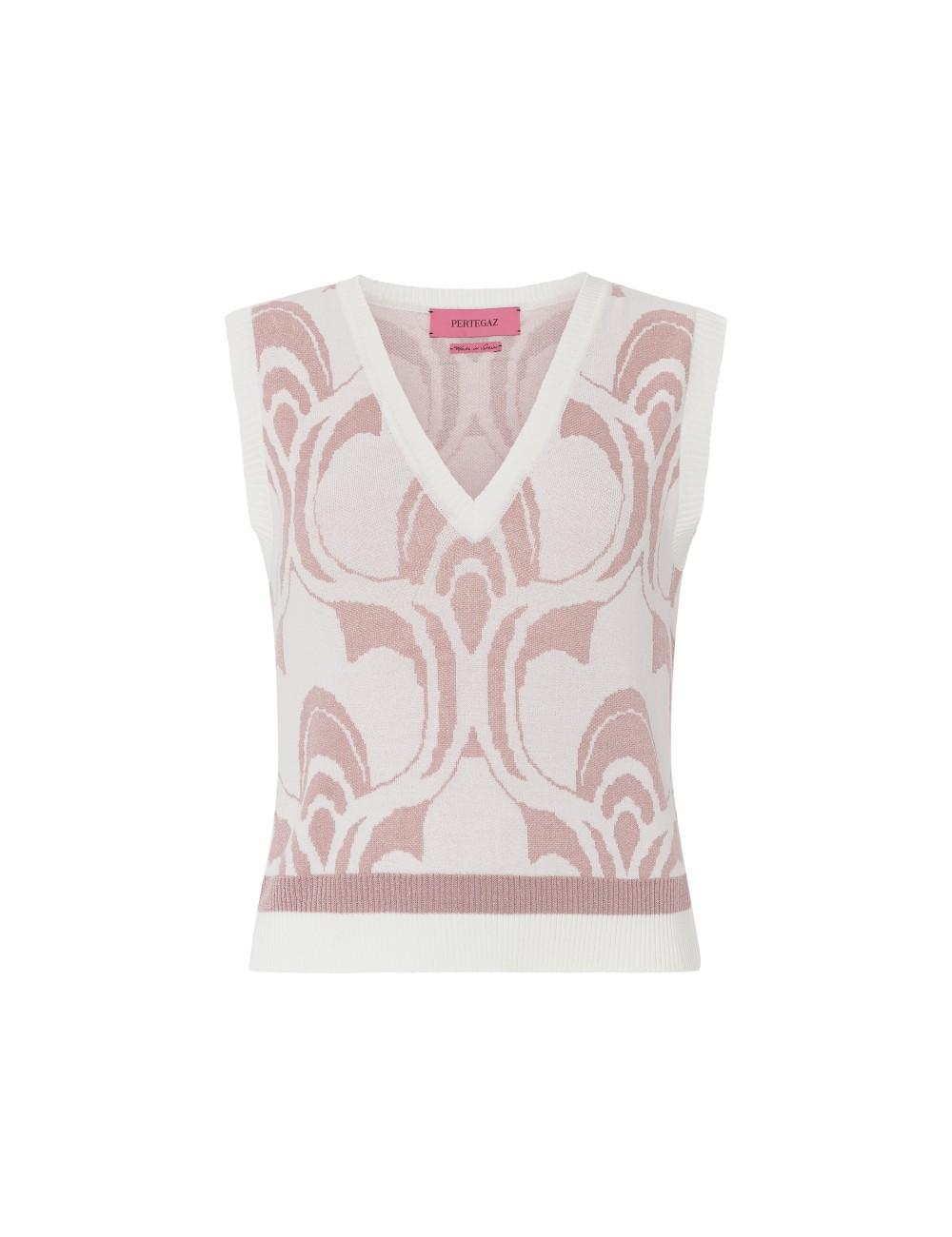 pertegaz Chaleco jacquard print