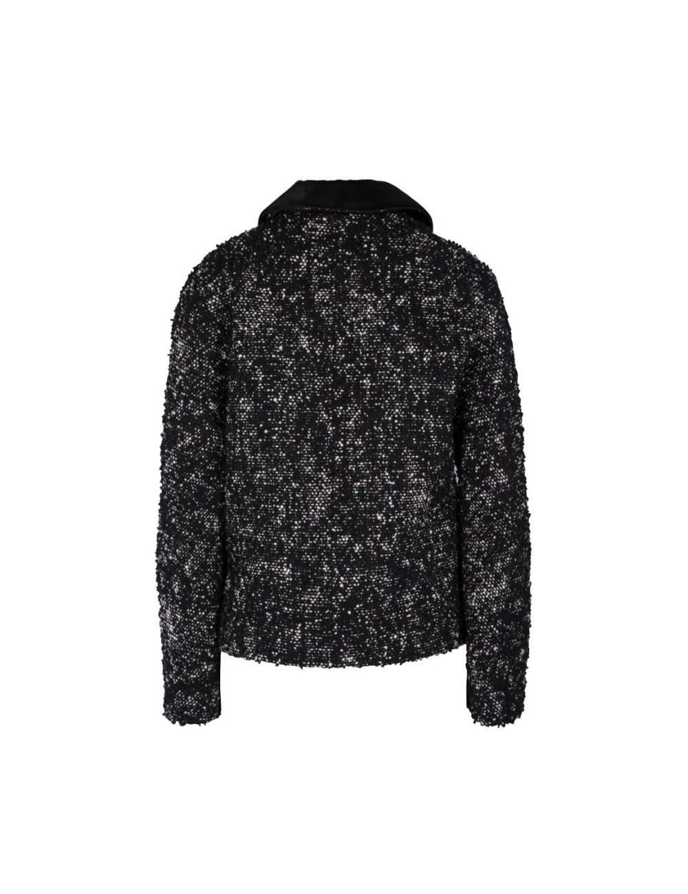 Pertegaz Chaqueta Cheviot Cuello Pelo