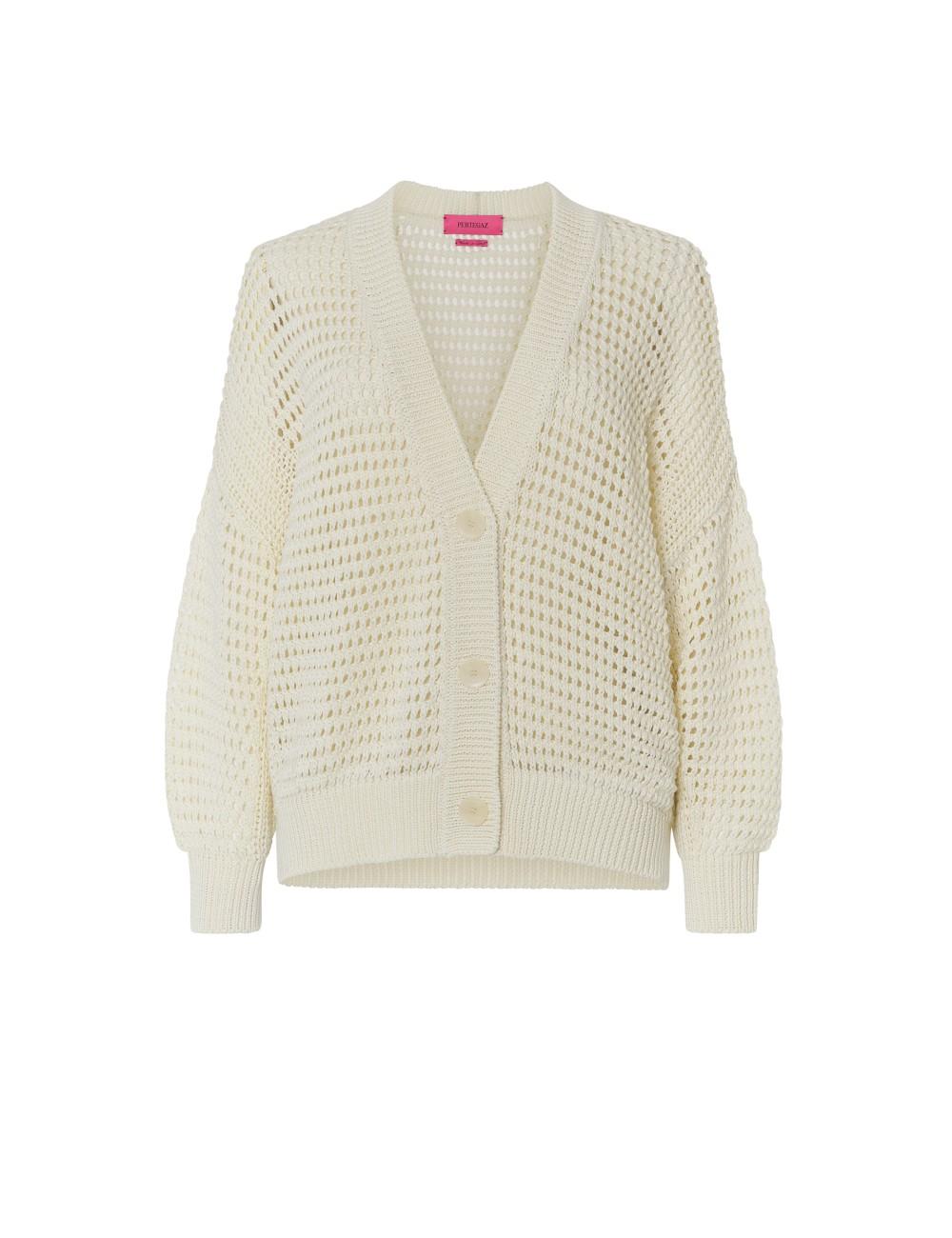 pertegaz Chaqueta de punto oversize calados