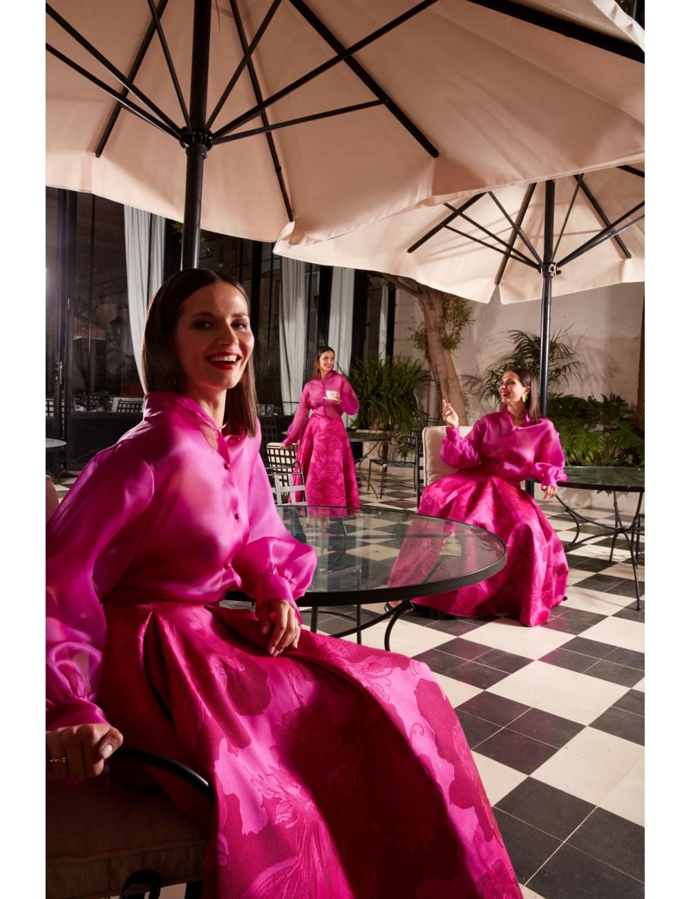 Pertegaz Falda Jacquard Floral