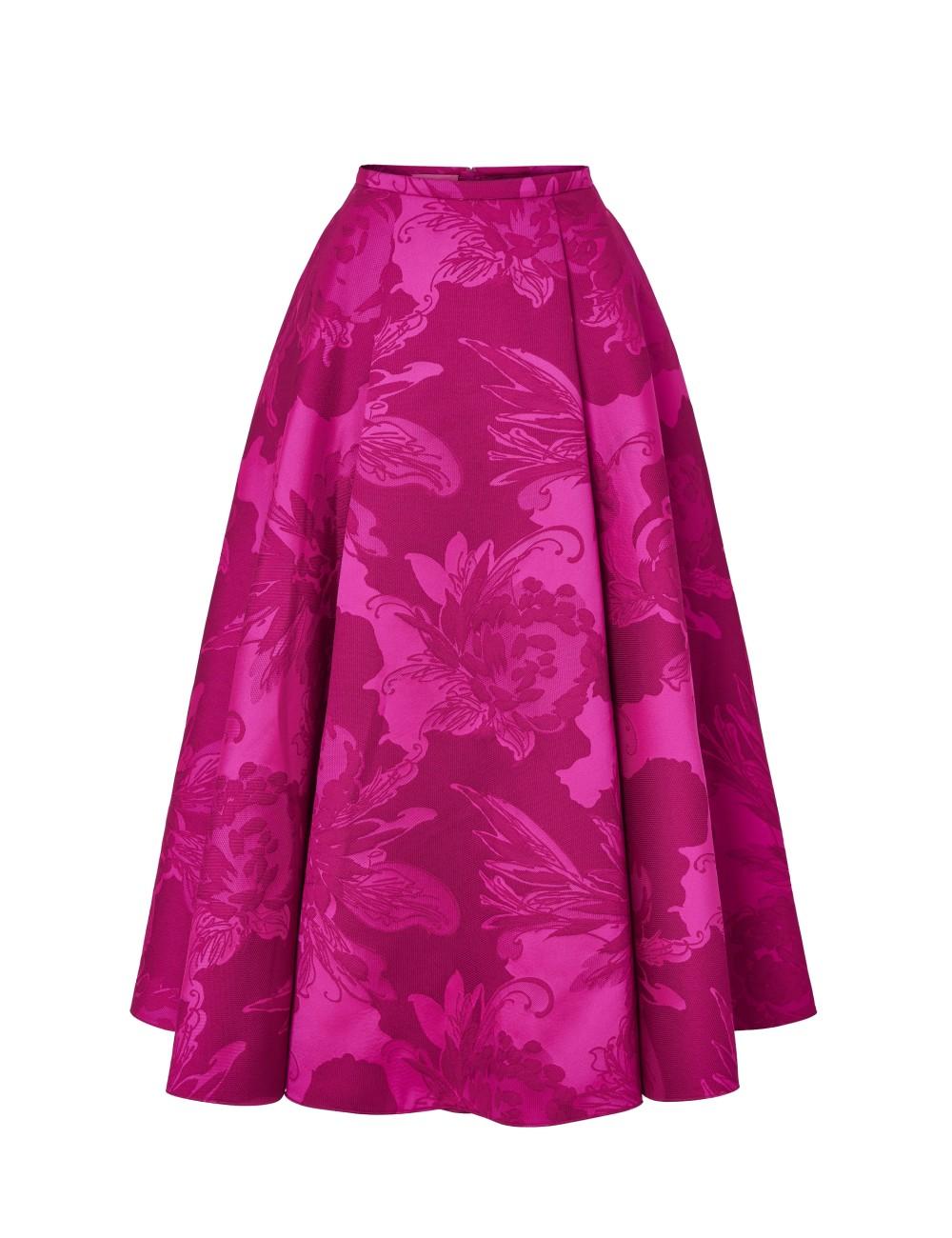 pertegaz Falda jacquard floral