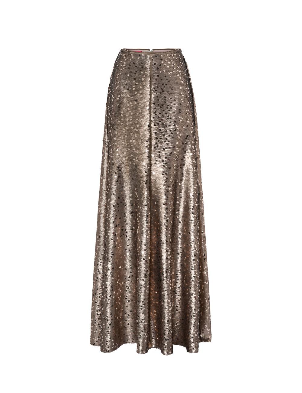 pertegaz Falda larga de paillettes