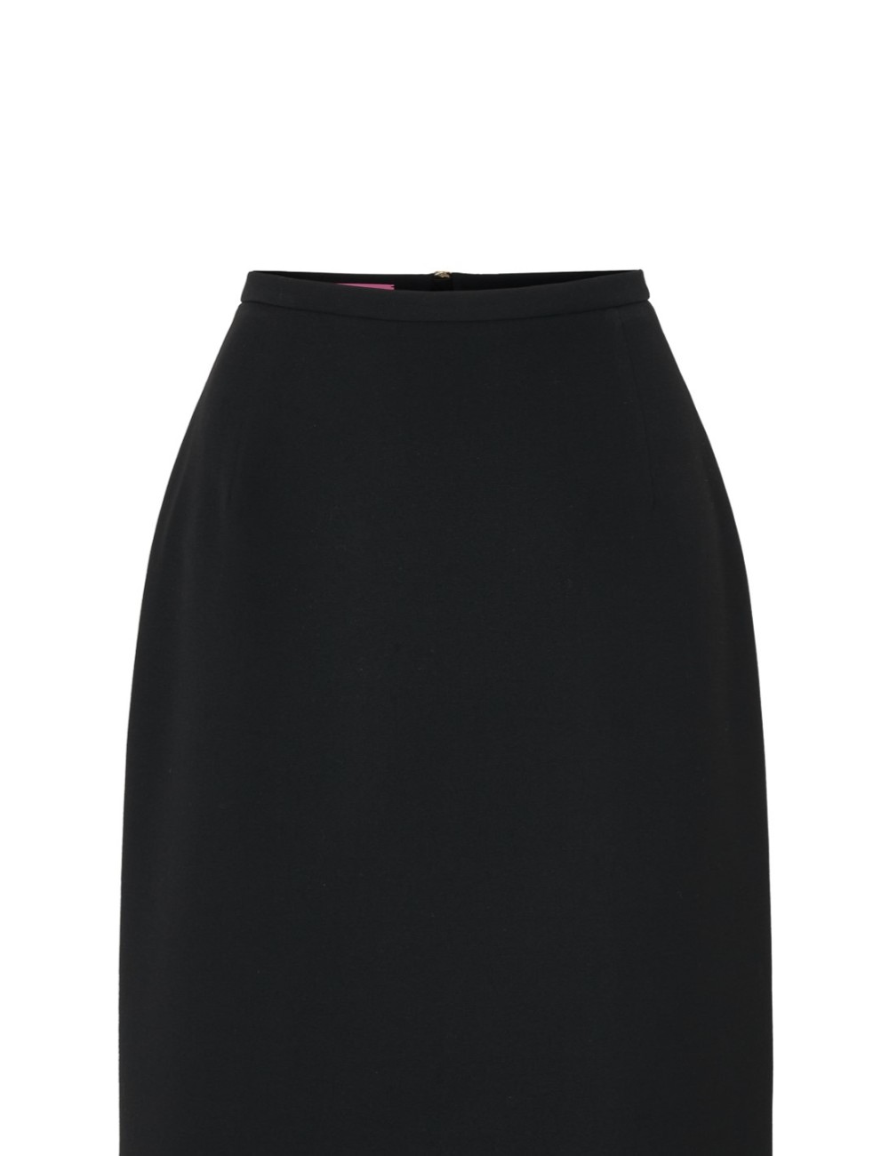 Pertegaz Falda Midi Tubo Negra Con Cremallera