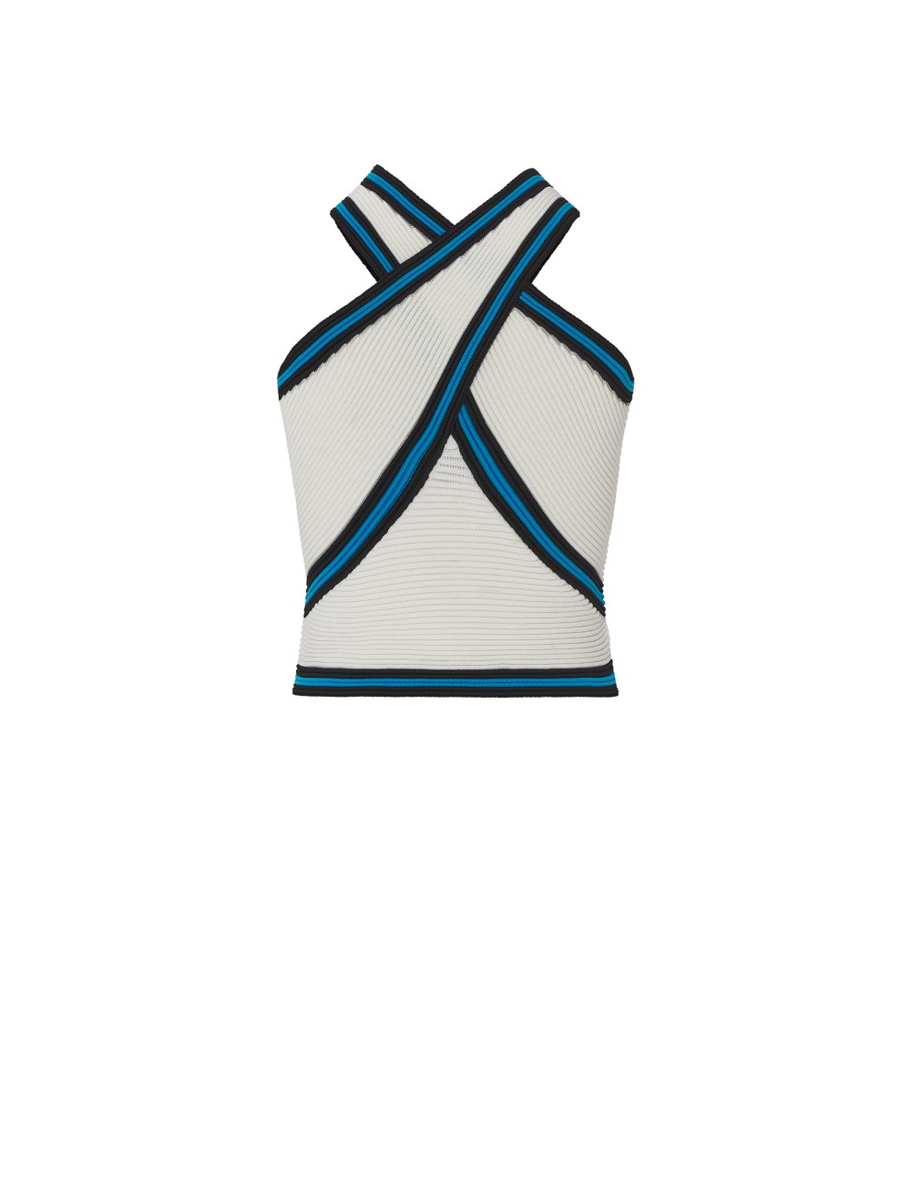 pertegaz Top punto canalé cuello halter