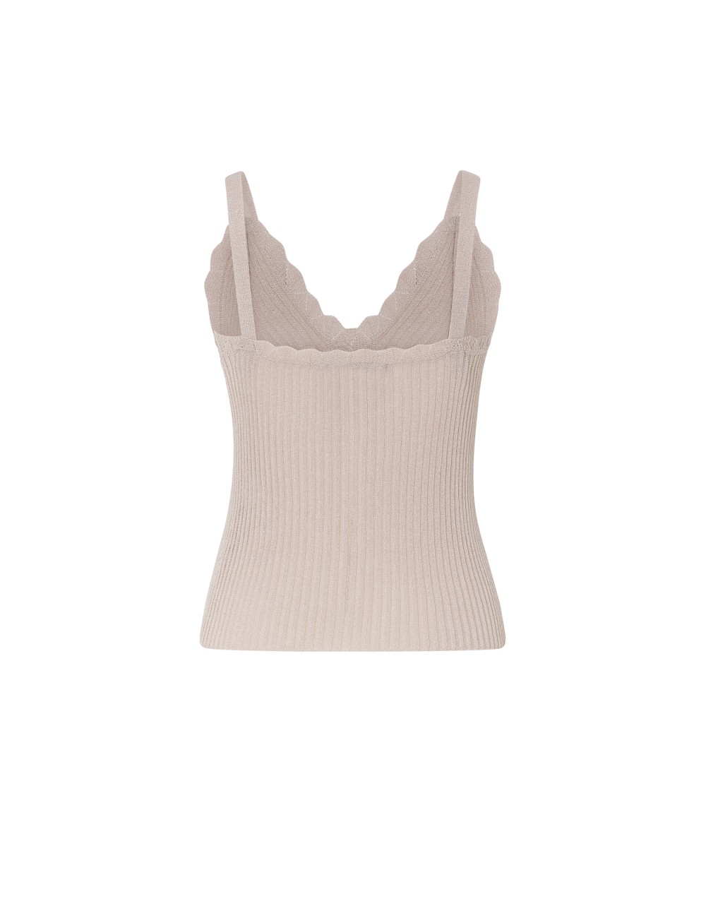 Pertegaz Top Punto Canalé Nude