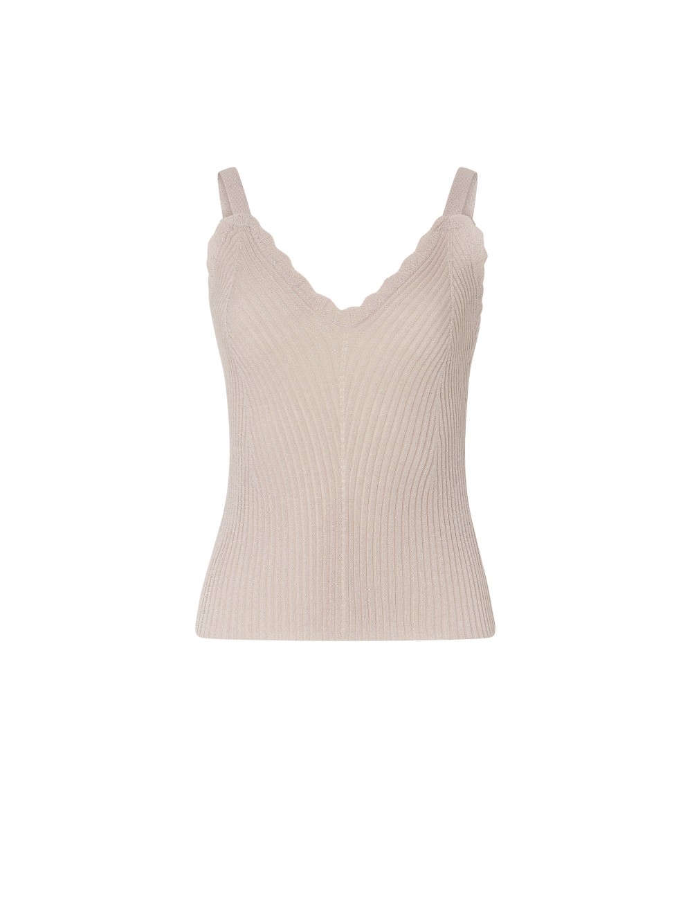 pertegaz Top punto canalé nude