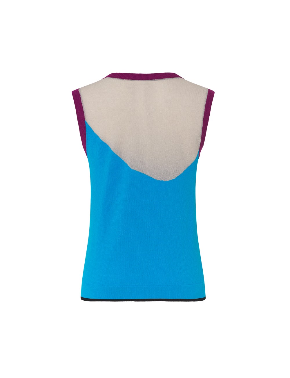 Pertegaz Top Punto Contraste Azul