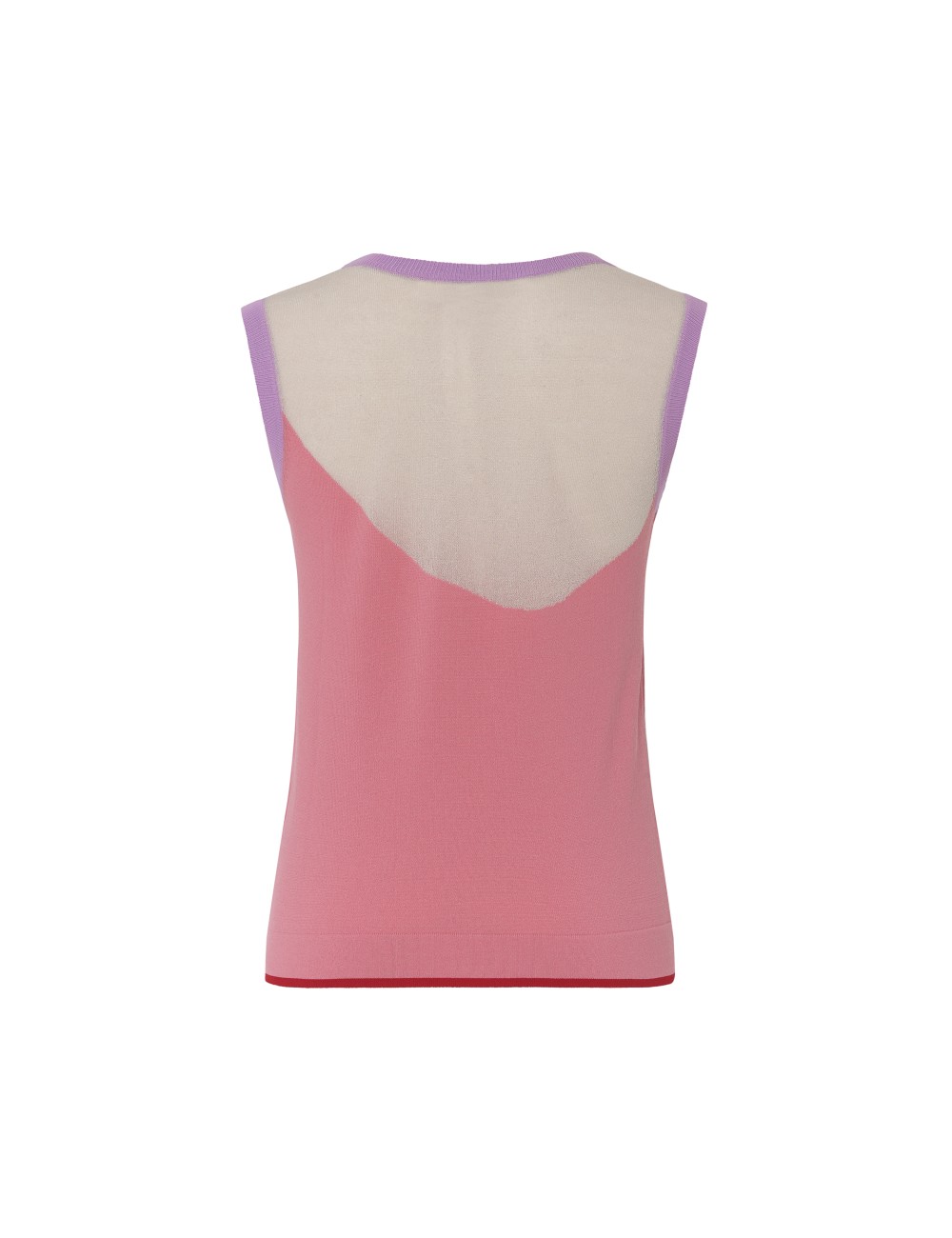 Pertegaz Top Punto Contraste Rosa