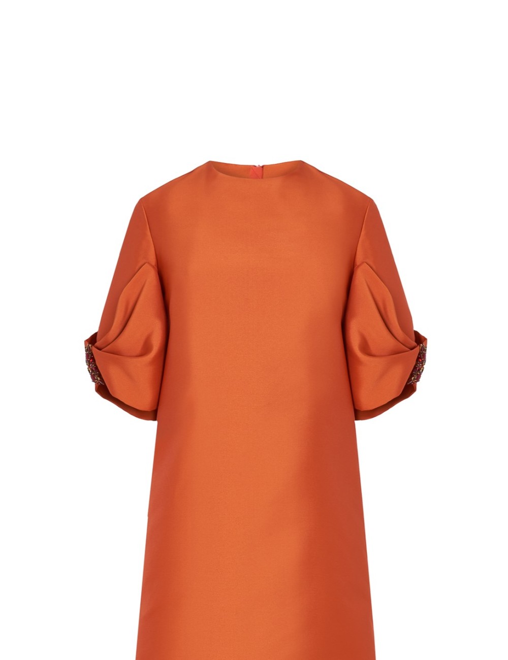 Pertegaz Túnica Con Lazada Y Joya Naranja