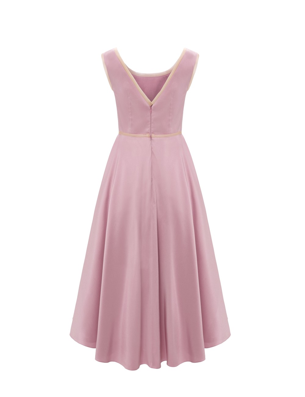 Pertegaz Vestido Alba Con Flores Bordadas Rosa