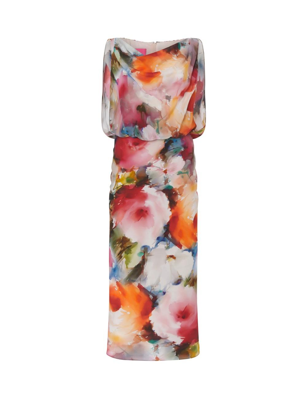 pertegaz Vestido estampado acuarela