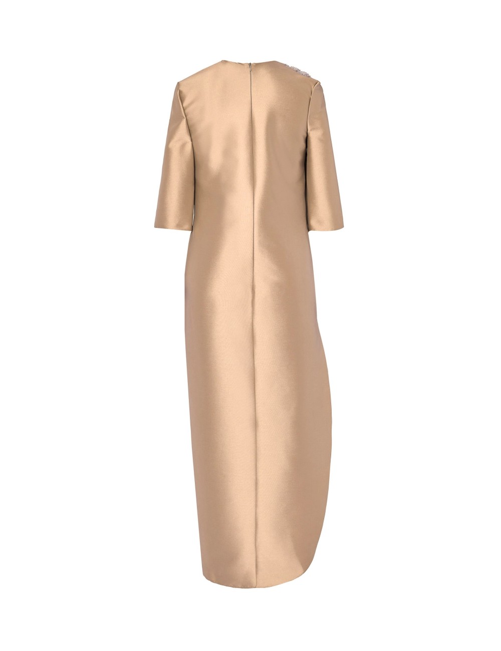 Pertegaz Túnica De Raso Con Volantes Asimétricos Dorado