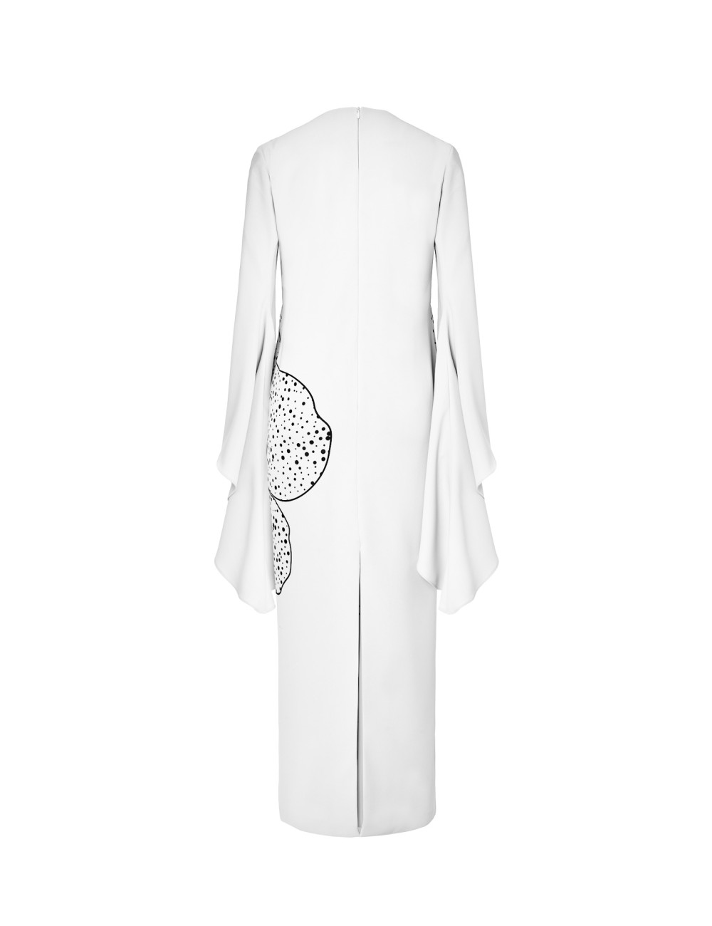 Pertegaz Vestido Volantes Con Print Y Bordado Floral Crudo