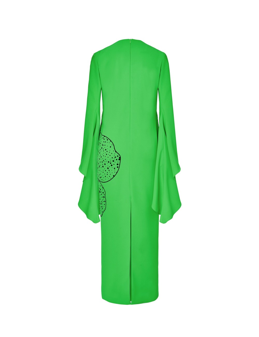 Pertegaz Vestido Volantes Con Print Y Bordado Floral Verde