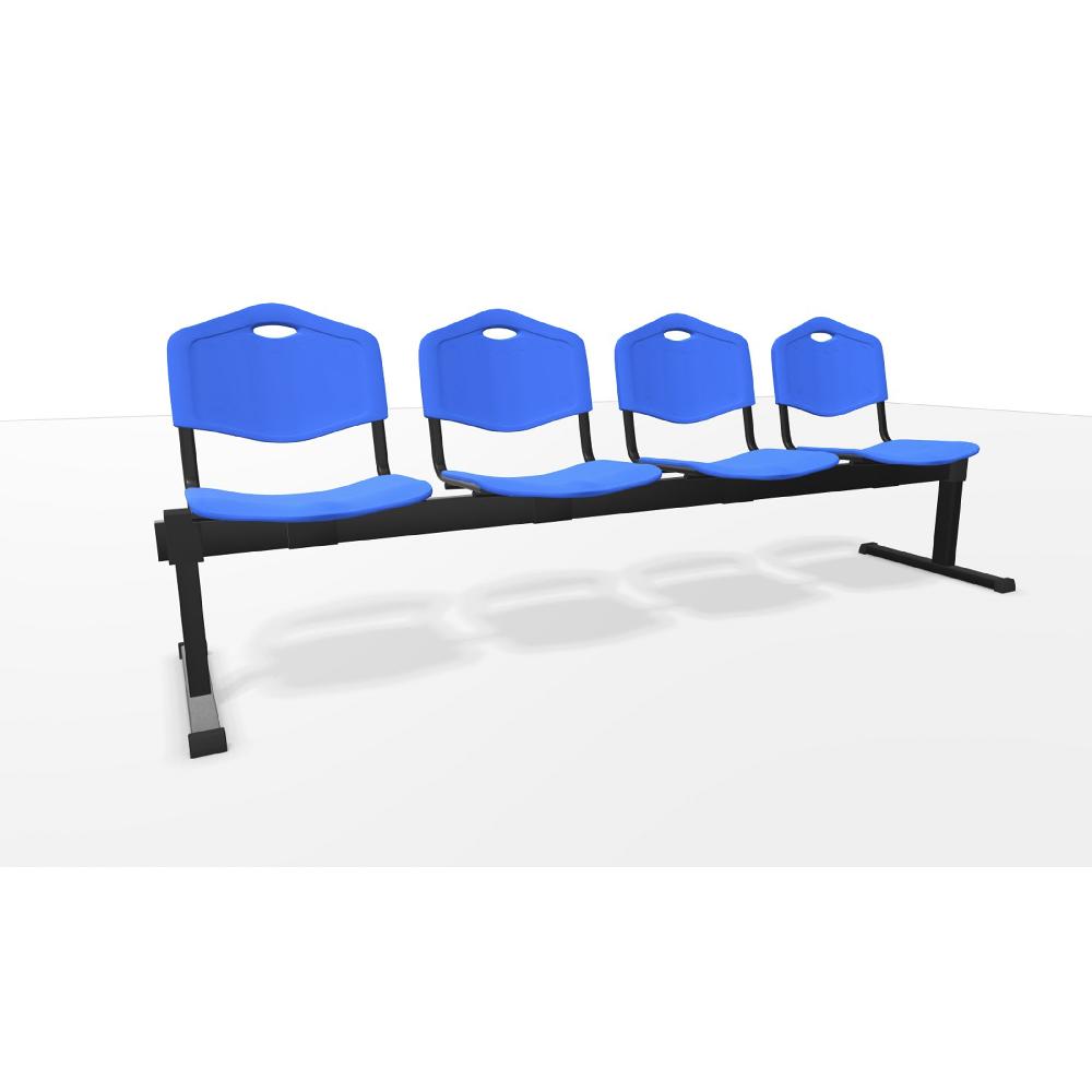 piqueras y crespo Bancada Iso Pastic 4 plazas PVC color azul