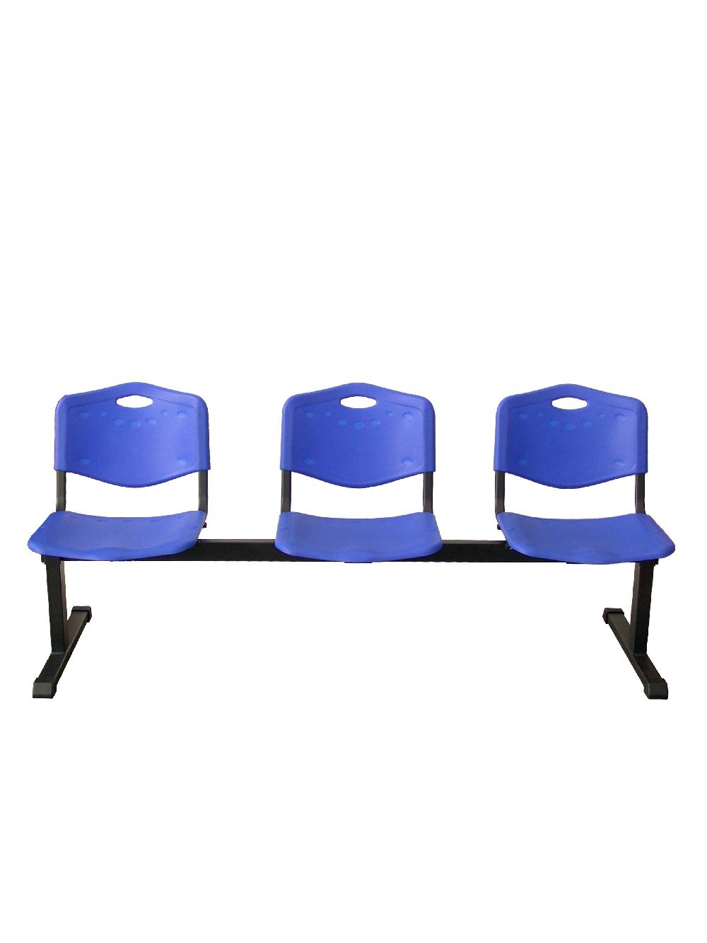 Piqueras Y Crespo Bancada Iso Plastic 3 Plazas PVC Color Azul